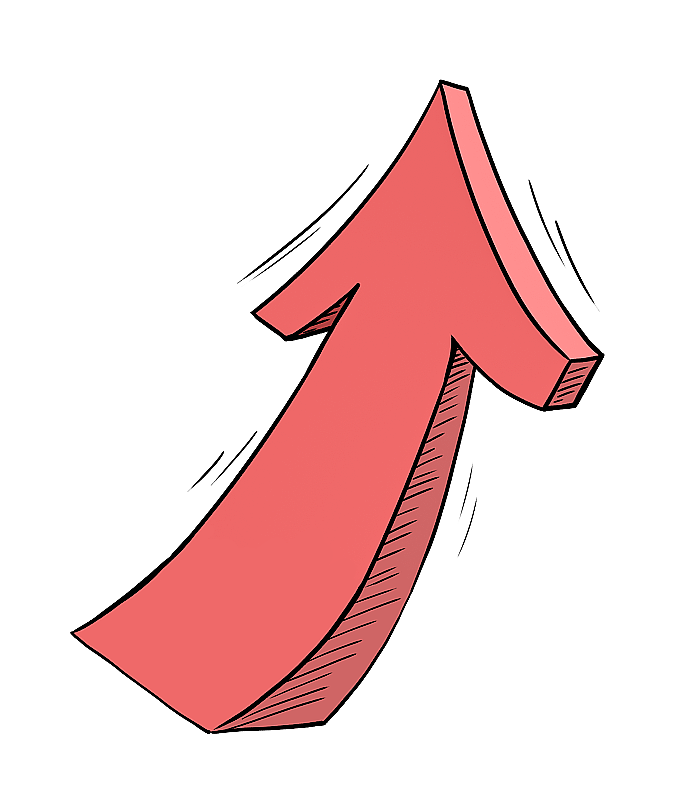 向上的箭头元素图片素材