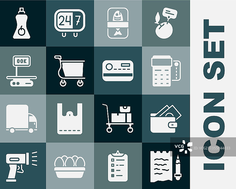 购物清单、铅笔和钱包与钱图片素材