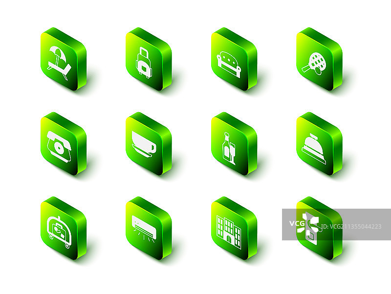 行李箱、沙发、网球拍与网球、酒店图片素材