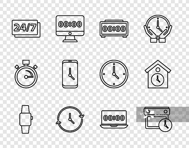智能手表日历时钟数字设置图片素材