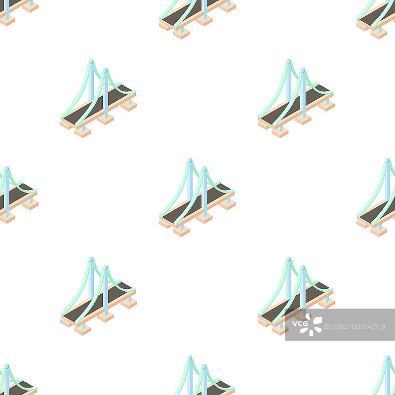 带柱子图案的桥梁（无缝）图片素材