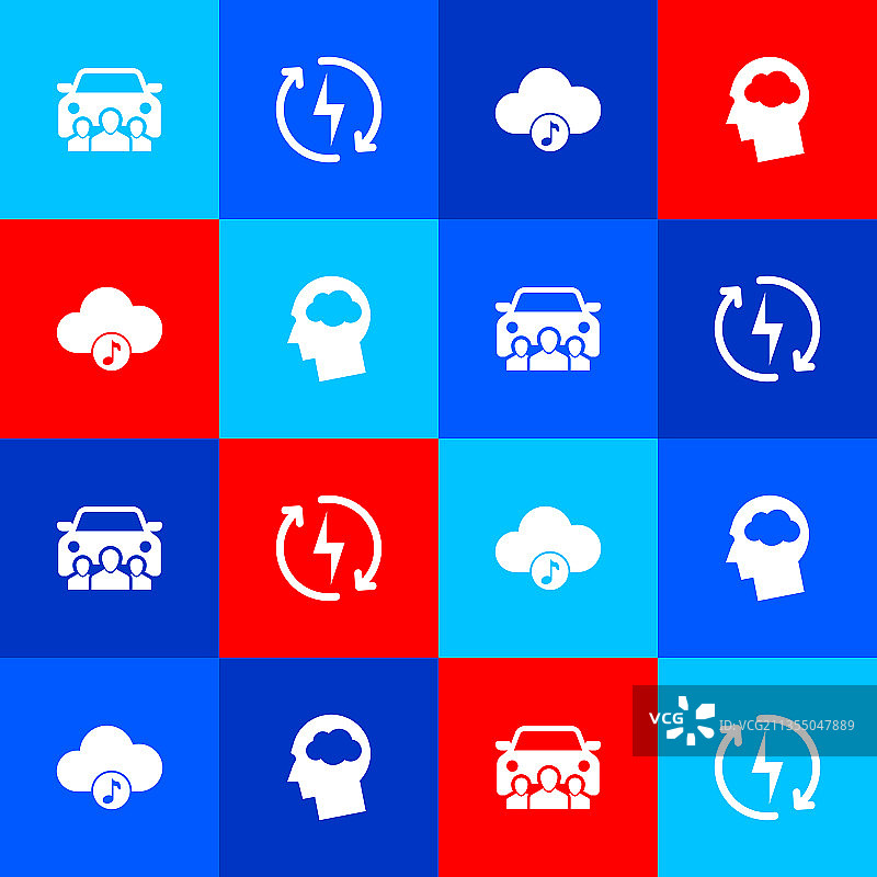 汽车共享充电音乐流媒体图片素材