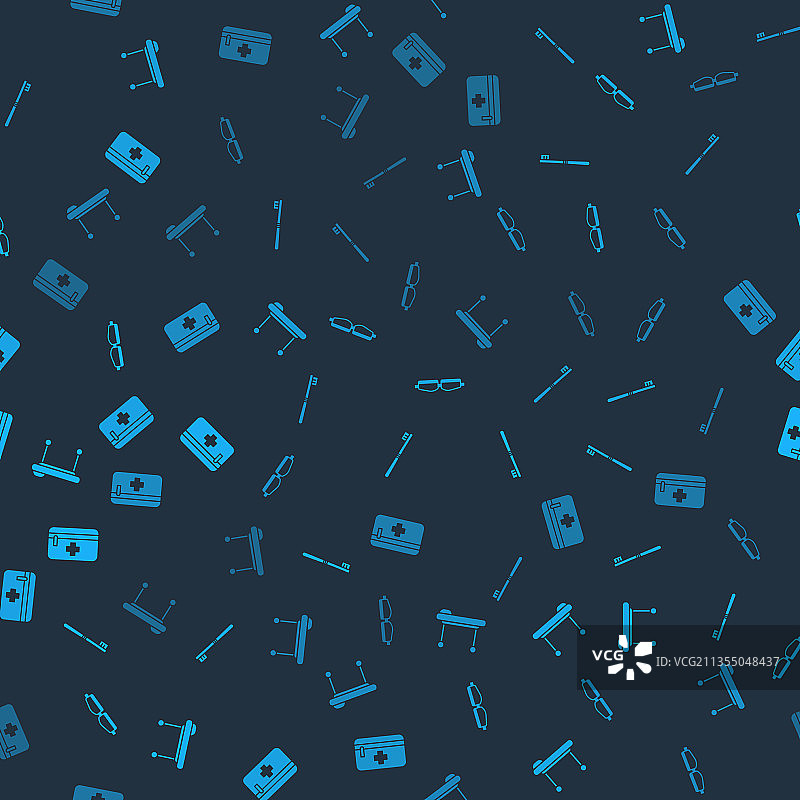 担架牙刷安全护目镜眼镜套装图片素材