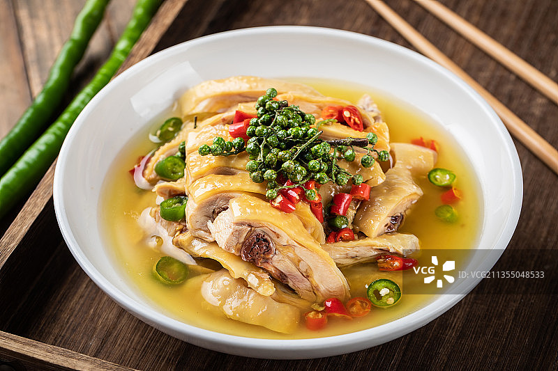 传统中餐藤椒鸡图片素材