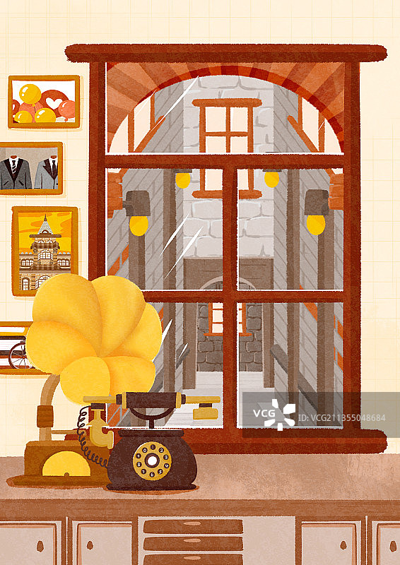 上海弄堂室内场景图片素材