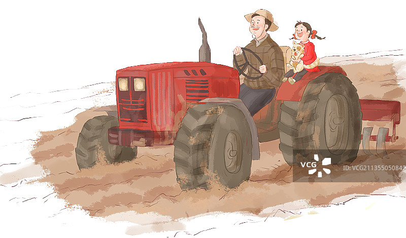 元素-拖拉机图片素材