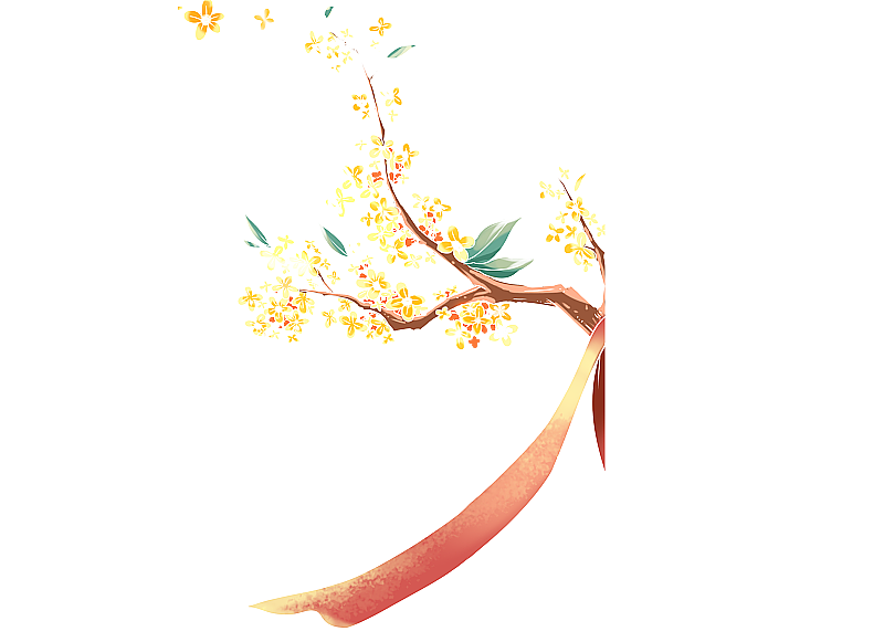 桂花元素图片素材