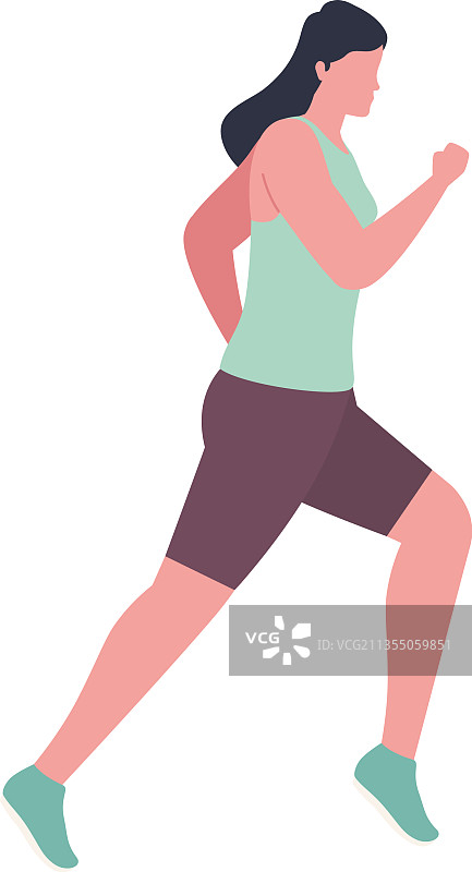 参加马拉松的女人图片素材