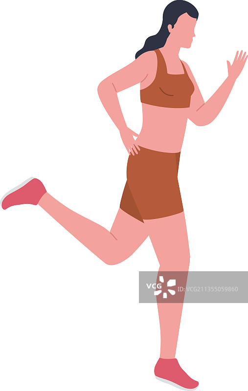 参加马拉松的运动女人图片素材