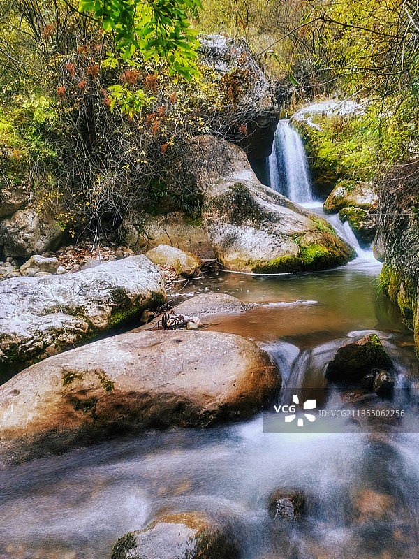 秋染山水图片素材