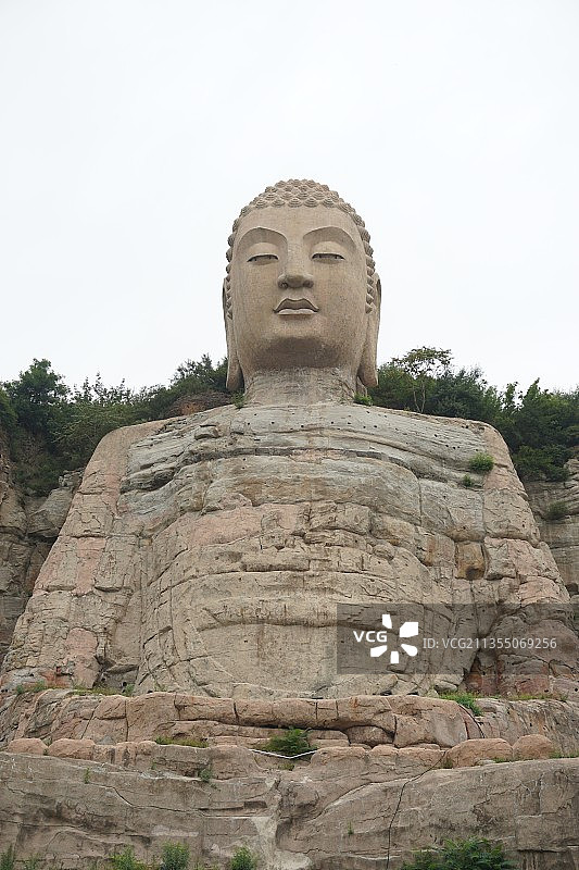 山西蒙山大佛图片素材