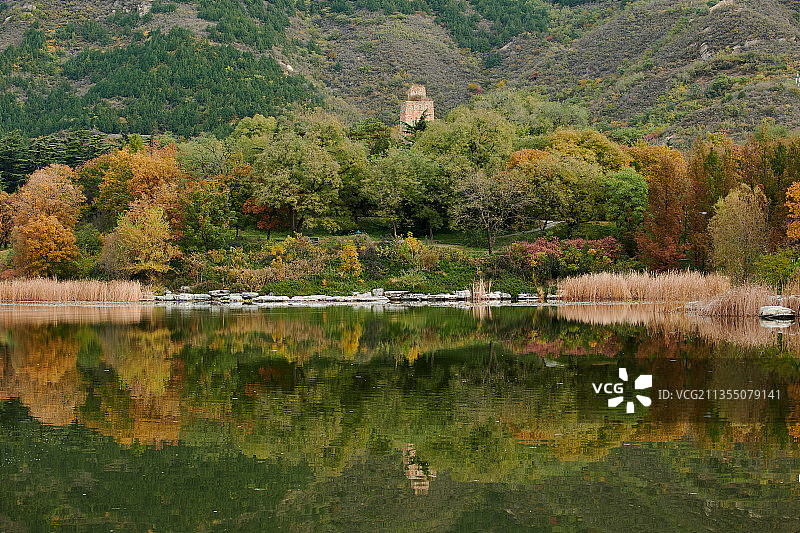 北京植物园秋色图片素材