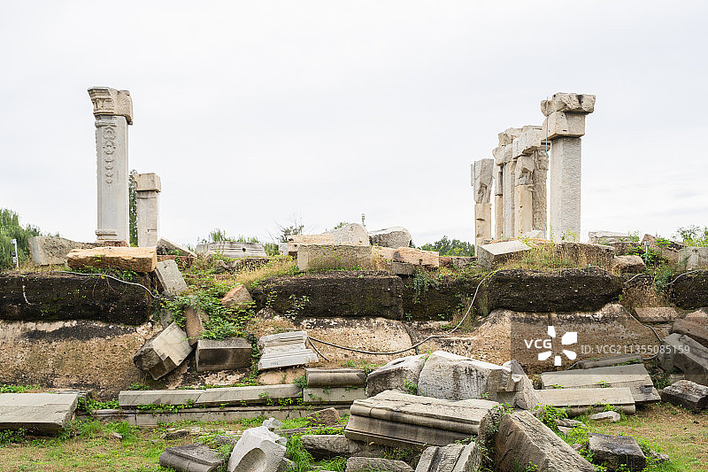 圆明园大水法遗址图片素材