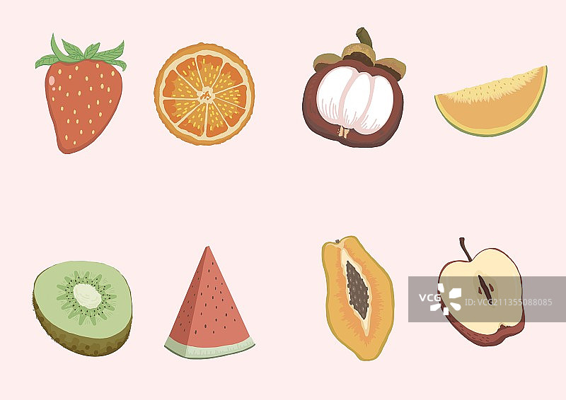 水果插画图片素材