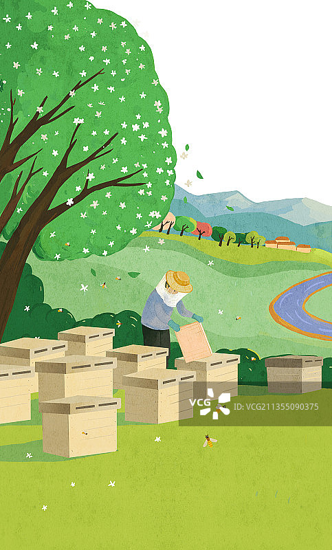 养蜂人图片素材