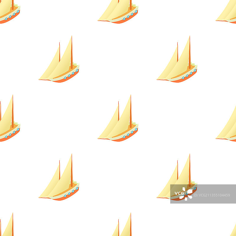 无缝帆船图案图片素材