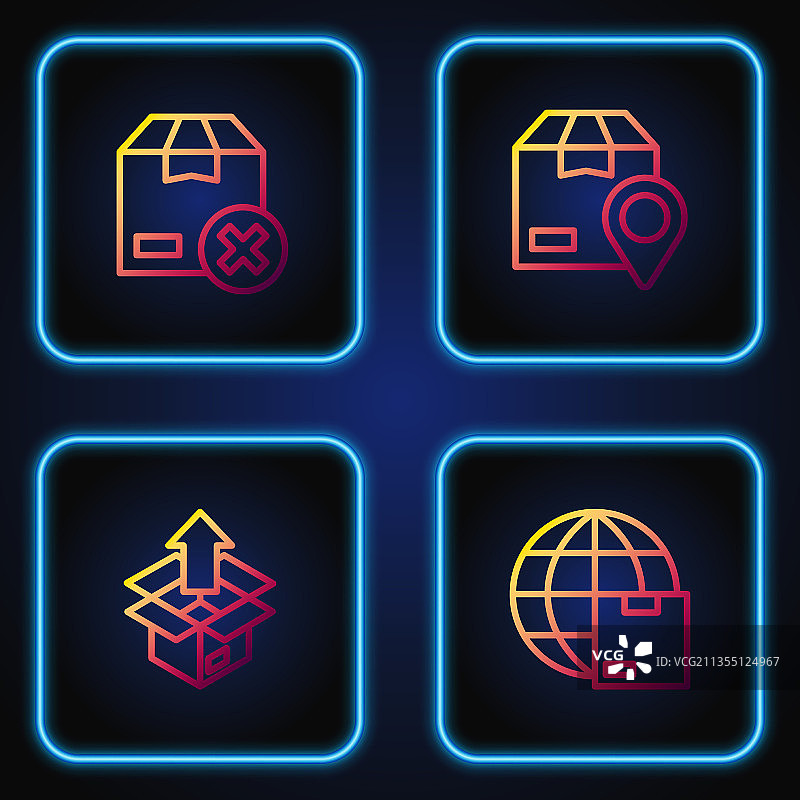 全球运输开箱纸箱图片素材