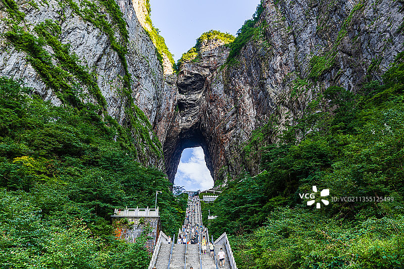 张家界天门山景区图片素材