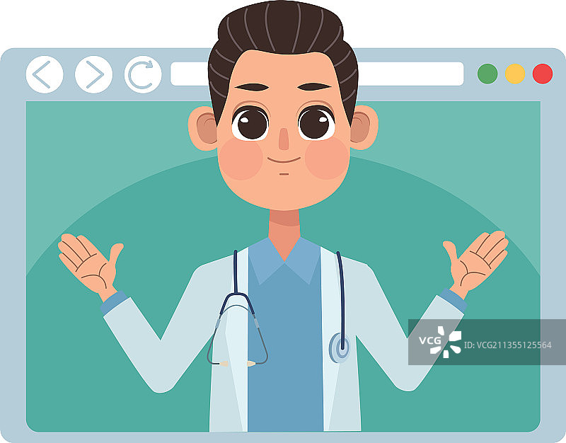 带有医生的网页图片素材