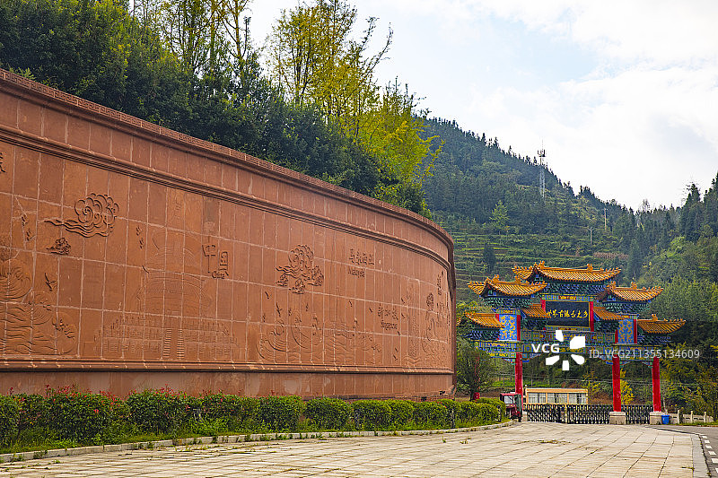 世界古银杏之乡--中国贵州六盘水盘州市妥乐古银杏村-东盟会议图片素材