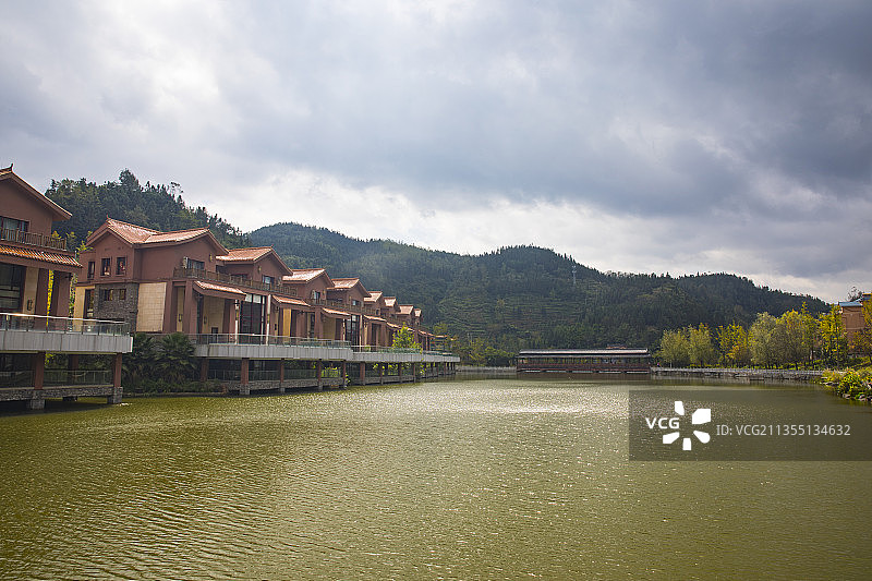 世界古银杏之乡--中国贵州六盘水盘州市妥乐古银杏村-东盟会议图片素材