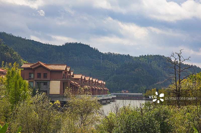 世界古银杏之乡--中国贵州六盘水盘州市妥乐古银杏村-东盟会议图片素材