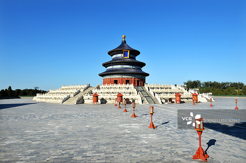 北京，天坛，祈年殿。图片素材