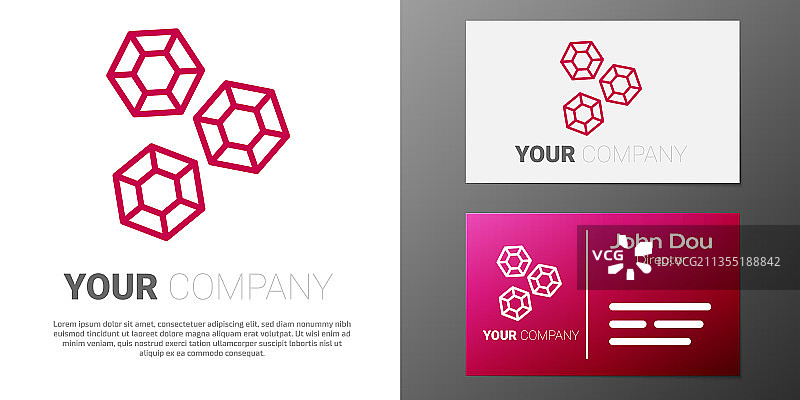 宝石线条标志图片素材