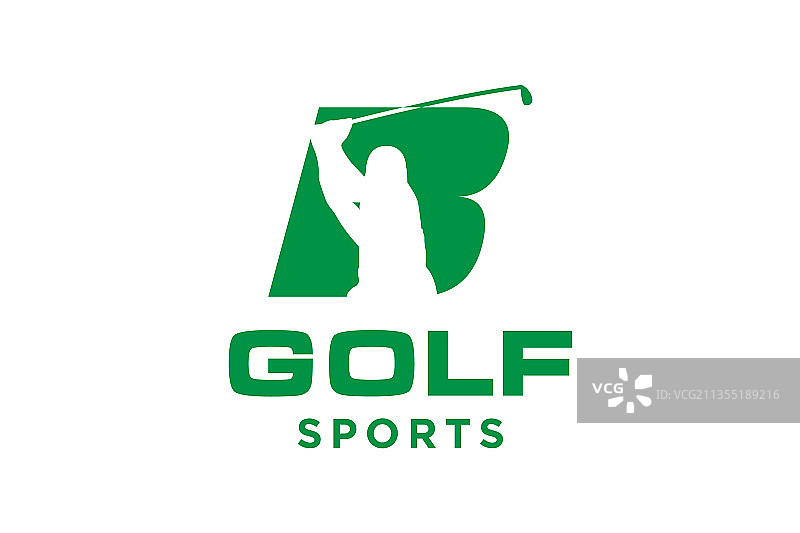高尔夫Logo字母B图标图片素材