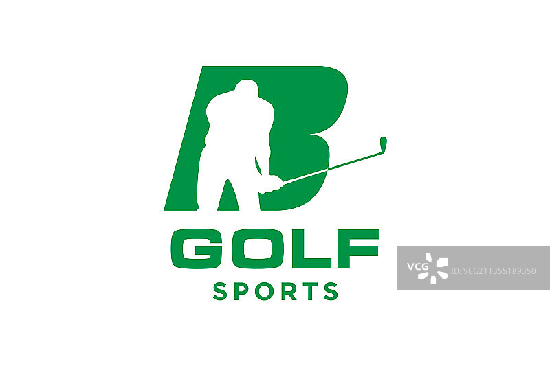 高尔夫Logo字母B图标图片素材