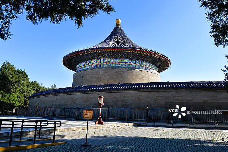 北京，天坛，皇穹宇，回音壁。图片素材