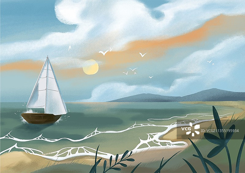 宁静的夏天图片素材