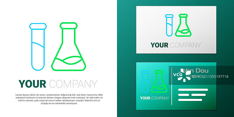 试管和烧瓶-化学实验室图片素材