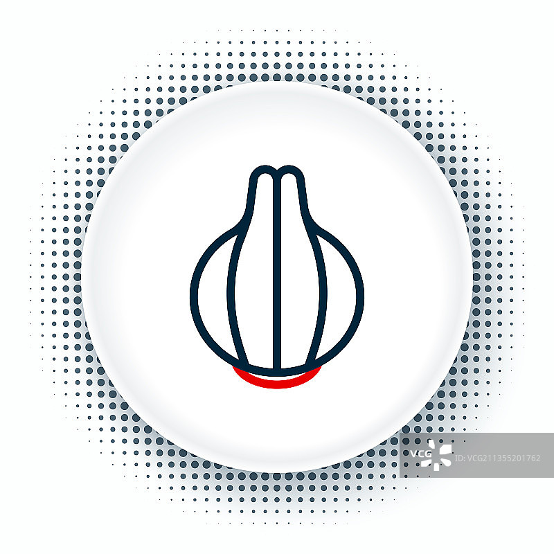 白色背景线稿洋葱图标图片素材