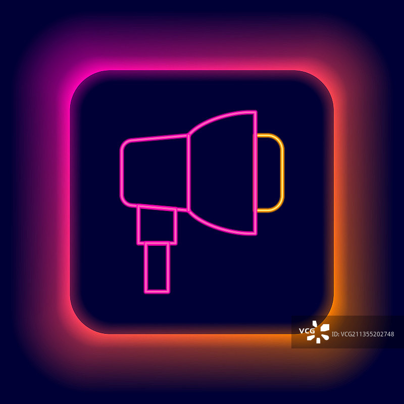 发光霓虹灯柔光箱中的演播室灯泡图片素材