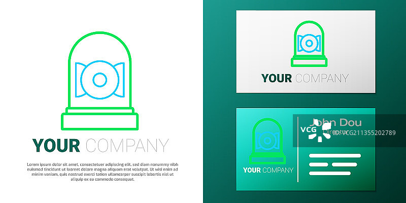 白色背景响铃闹钟线性图标图片素材