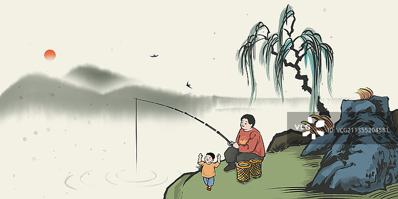 钓鱼（2）图片素材