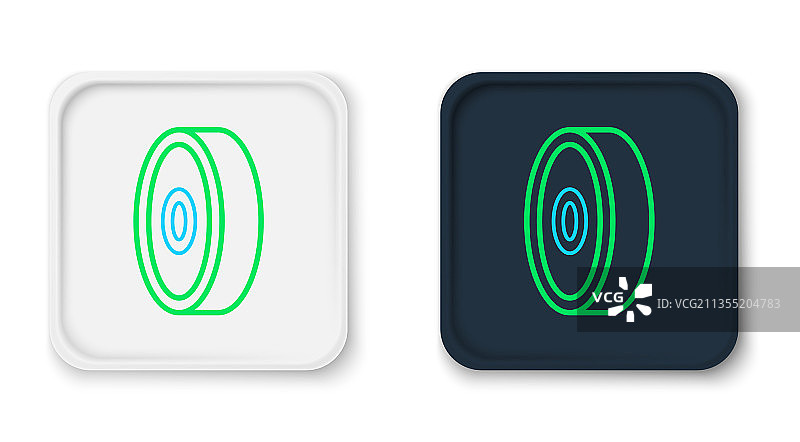 滑板滚珠轴承线条图标图片素材