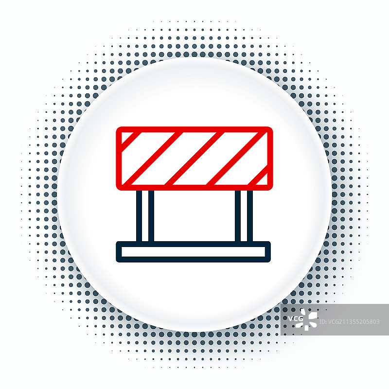 线道屏障图标隔离白色图片素材