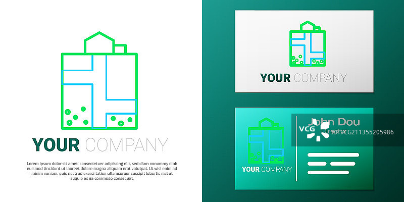 白色背景上的矿井入口线条图标图片素材
