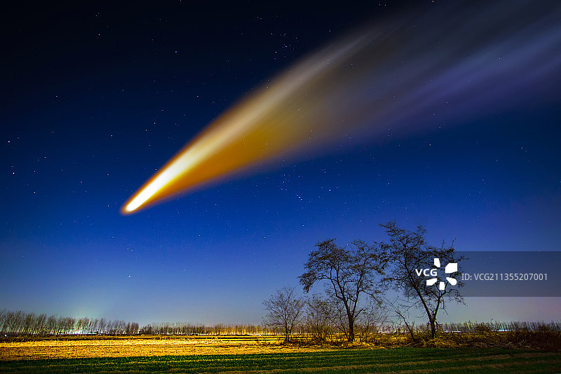 流星坠落图片素材