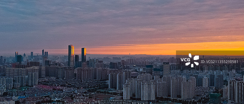 日出 无锡金城湾日出图片素材