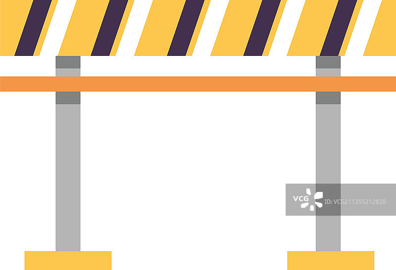 警示路障信号图片素材