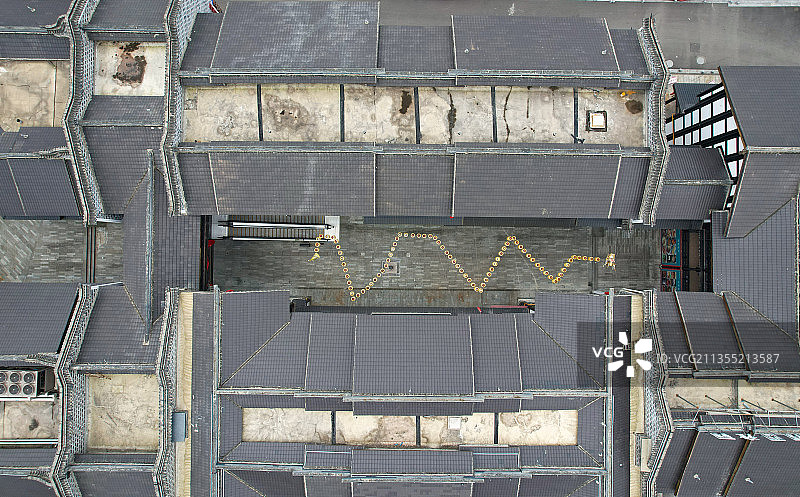 贵州省遵义市汇川区，“遵义古城”风光。图片素材