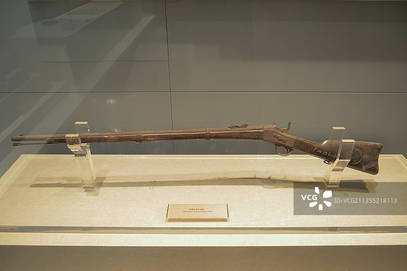 中国北京国家博物馆里的枪械图片素材