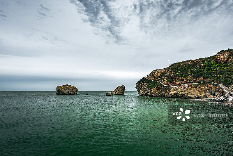 蛟龙探海-锦州市滨海新区小笔架山图片素材