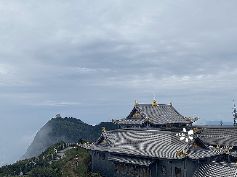 峨眉山观音殿图片素材