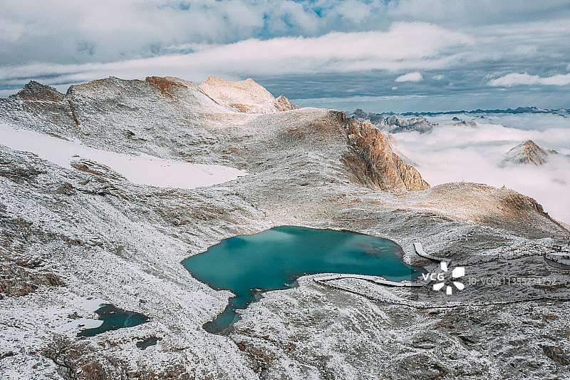 达古冰川图片素材