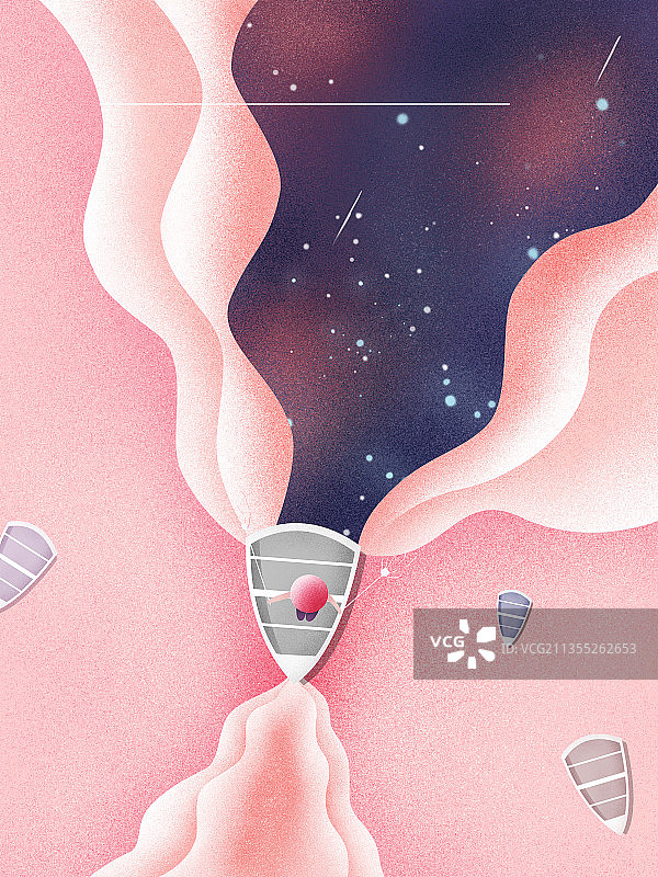 商业插画|星际河流图片素材