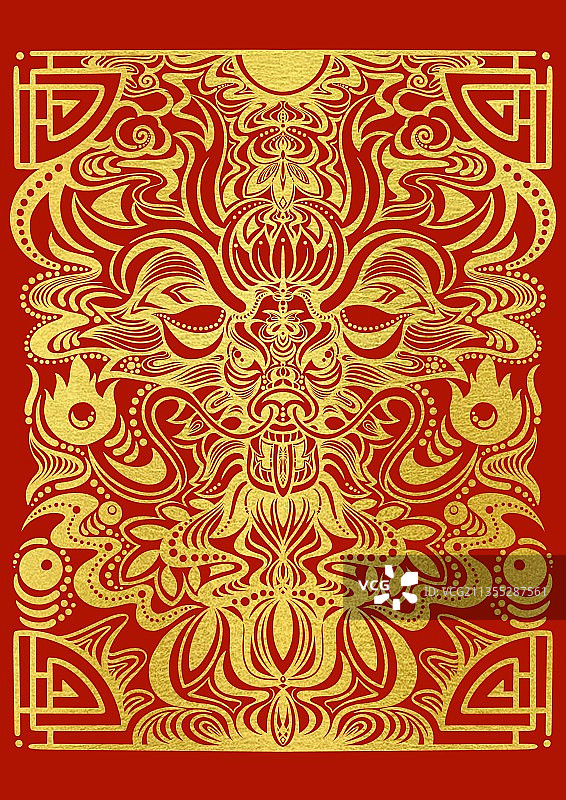 金龙送福图片素材